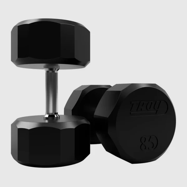 12-Sided Rubber Encased Dumbbells TSD-R