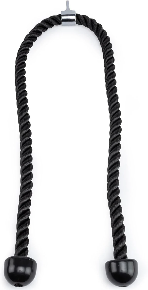 Double Length Tricep Pull Down Rope - 55 Inches