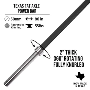 Texas 2" Fat Axle Power Bar