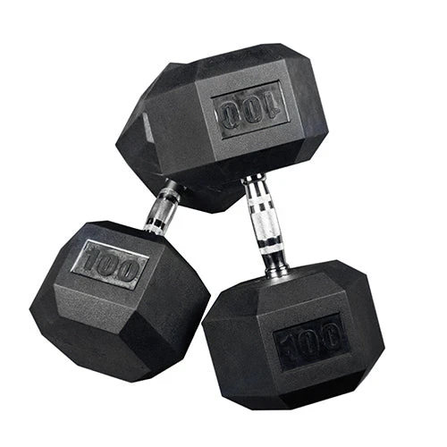 PRx Rubber Hex Dumbbells