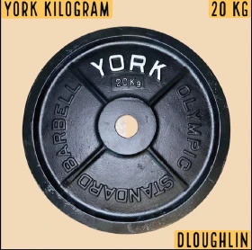 York Barbell Milled KG Vintage Weight Plates