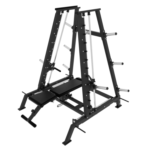 Plate-Loaded Adjustable FID Converging Smith Machine Bench Press – Version 3