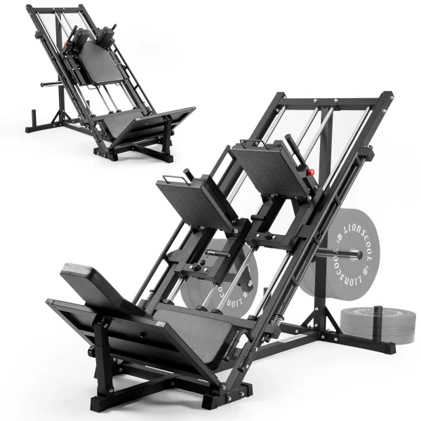 LIONSCOOL Iso Leg Press Hack Squat 3-in-1 Machine