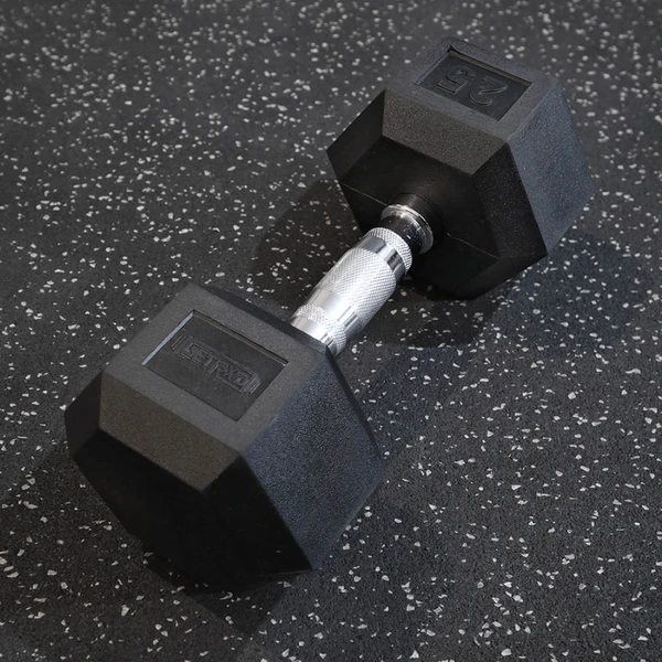Rubber Hex Dumbbells