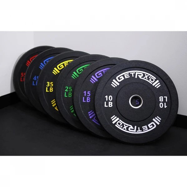 Black Crumb Rubber Bumper Plates