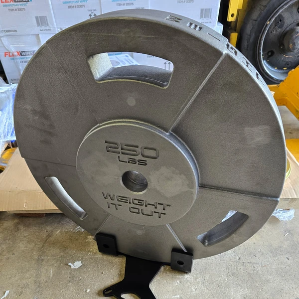 250 Pound Cast Iron Worlds Heaviest Olympic Weight Plate