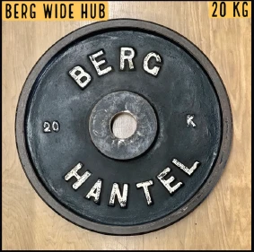 Berg Olympic Wide Hub Vintage Weight Plates