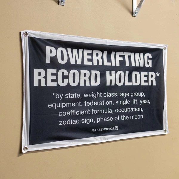 Powerlifting Record Holder Flag