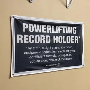 Powerlifting Record Holder Flag