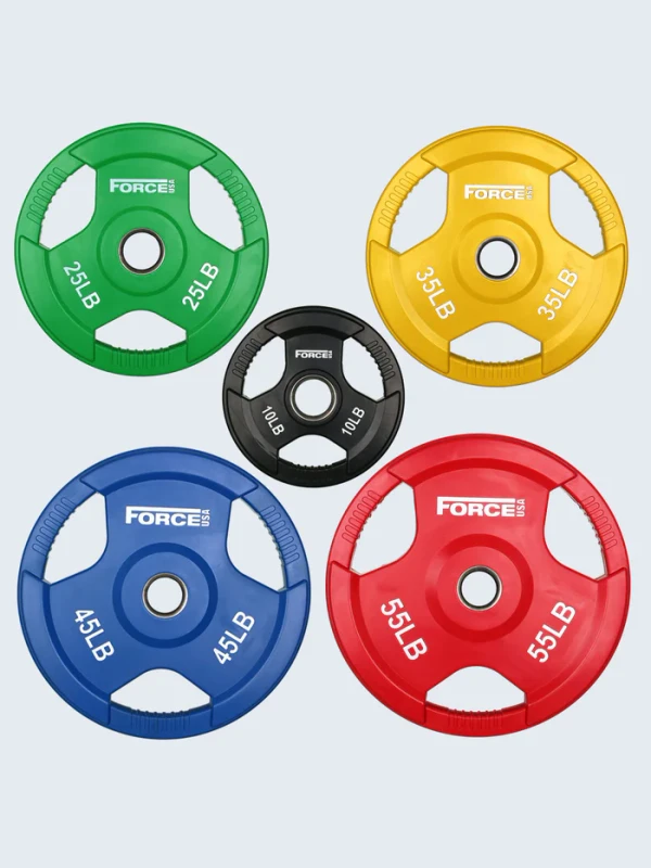 Color Rubber Coated Olympic Weight Plates - LB