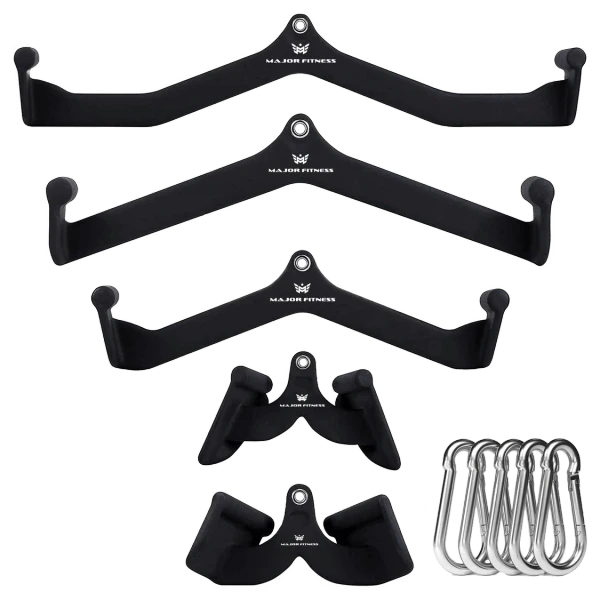 Major Fitness 5pcs Cable Lat-Pull-Down Bar Combo