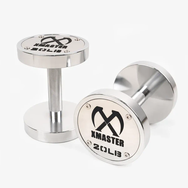 Chrome Fixed Steel Dumbbells