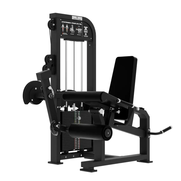 Selectorized Leg Extension + Prone Leg Curl Machine Version 3