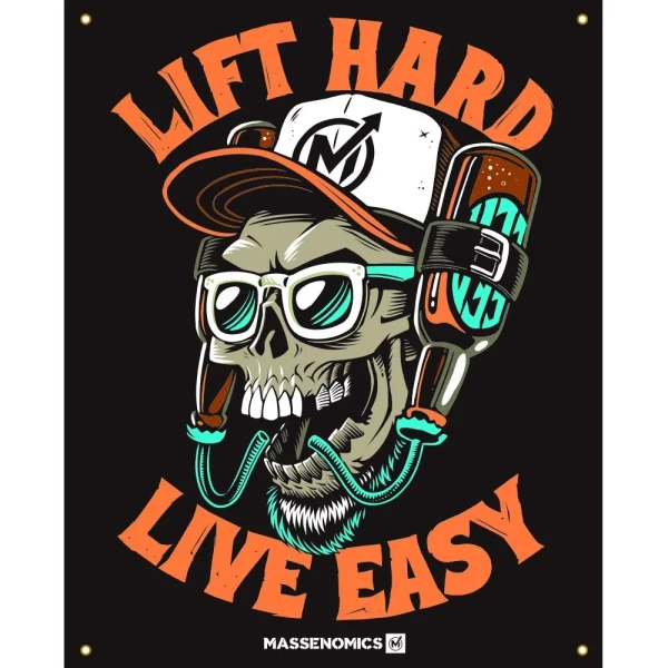 Lift Hard Live Easy Flag