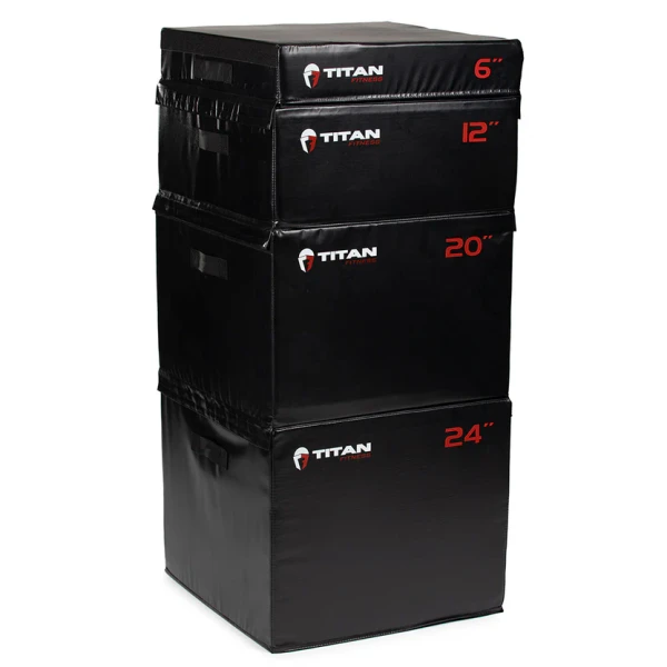 Stackable Soft Foam Plyometric Boxes