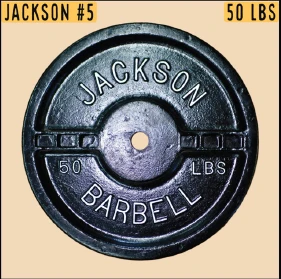 Jackson Barbell #5 Bore 1.35" Vintage Weight Plares
