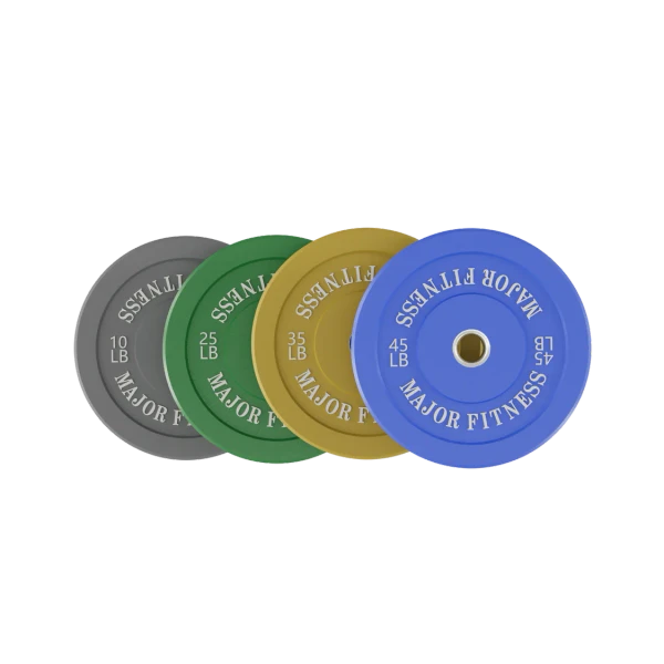 Major Fitness Low Bounce Bumper Plates Olympic Weight Plates Set