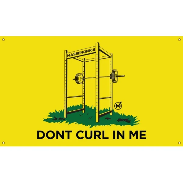 Dont Curl In Me Flag