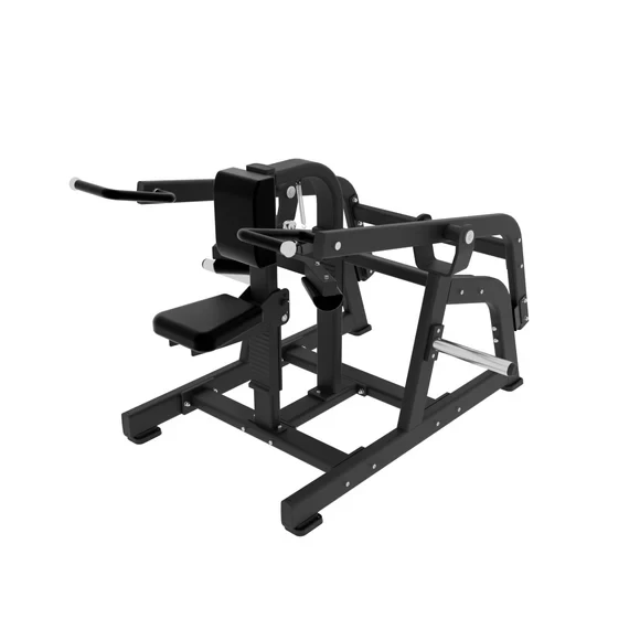 Plate-Loaded Seated Triceps Dip Machine