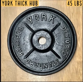 York Barbell 2nd Gen "Thick Hubs" Vintage Weight Plates