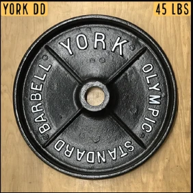 York Barbell Deep Dish Vintage Weight Plates