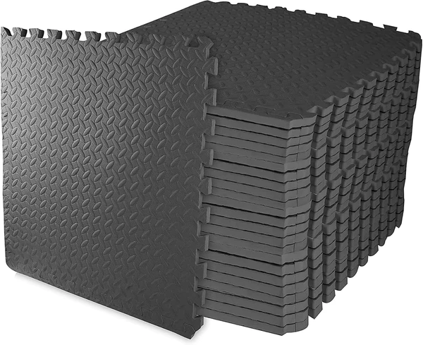 BalanceFrom 24x24 Inch EVA Interlocking Foam Exercise tile 3/4”
