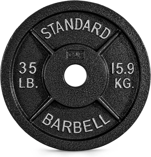 2-Inch Olympic Weight Plate Standard Barbell