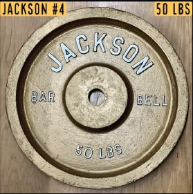 Jackson Barbell #4 Bore 1.5" Vintage Weight Plates